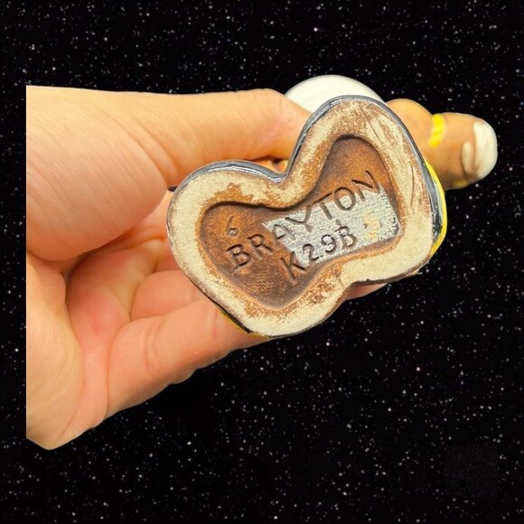 Brayton Laguna Peruvian Figurine Rare Vintage Vase Pottery 1940's 7.5”T 4” - Picture 5 of 10